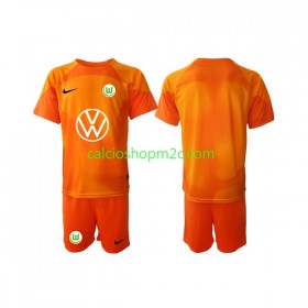 VfL Wolfsburg Portiere Bambino Maglia Terza 2022/2023 Manica Corta (+ Pantaloncini)